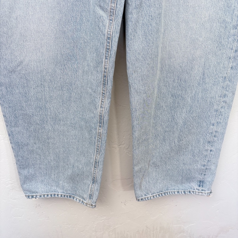 AGolde Broken Waistband Jeans Women Size 34 Blue Light Wash New - Picture 4 of 14
